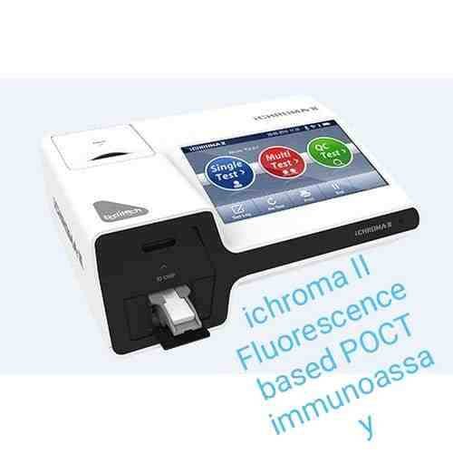 Ichroma II fluorescence based POCT immunoassay
